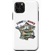 Lakelandwholesale1 Shirt Company Custodia per iPhone 11 Pro J'aime La Francia Mappa Punti di riferimento regionali Collage Grafico