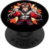 COOL KICKBOXING PRODUCTS Cool Arti Marziali Scimmia Costume Angry Ape Primate Muai Thai PopSockets PopGrip Adesivo