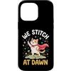 Cat Sewing Quilter Quilting Stitching Se Custodia per iPhone 14 Pro Max Gatti - We Stitch At Dawn
