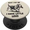 Basset Hound Dog Lover Gifts Wait for Me I Have Little Legs Divertente Basset Hound PopSockets PopGrip Adesivo