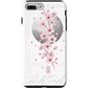 CRAZEELEBAH JAPAN INC Custodia per iPhone 7 Plus/8 Plus Design giapponese con luna in fiore di ciliegio