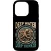 Octopus Lover Ocean Depth Custodia per iPhone 14 Pro Polpo Pensatore Profondo Acqua Profonda