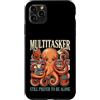Multitasker Octopus Book Lover Custodia per iPhone 11 Pro Max Multitasker preferisce ancora essere solo Polpo