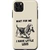 Basset Hound Dog Lover Gifts Custodia per iPhone 11 Pro Max Wait for Me I Have Little Legs Divertente Basset Hound