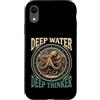 Octopus Lover Ocean Depth Custodia per iPhone XR Polpo Pensatore Profondo Acqua Profonda