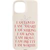 Positive Mood Club Custodia per iPhone 15 Affermazioni positive amavano intelligente forte gentile coraggioso