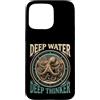 Octopus Lover Ocean Depth Custodia per iPhone 15 Pro Max Polpo Pensatore Profondo Acqua Profonda