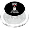 For Hiker With Humor Sarcastic Humorous Divertente detto: arrampicandoti, dici alpaca, la mia imbracatura PopSockets PopGrip per MagSafe