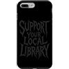 Haunted Library Reads Custodia per iPhone 7 Plus/8 Plus Sostieni la tua biblioteca locale Lettura degli amanti dei libri gotici