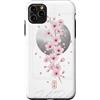 CRAZEELEBAH JAPAN INC Custodia per iPhone 11 Pro Max Design giapponese con luna in fiore di ciliegio