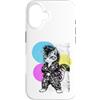 Punk Kitten Retro Cat Designs Custodia per iPhone 16 Punk Kitten Mohawk Retro Rock Cat anni '70