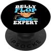 Belly Flop Splash Apparel Belly Flop Expert - Piscina divertente PopSockets PopGrip Adesivo