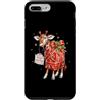 Merry Christmas Wrap Ribbon Bow Stars Xm Custodia per iPhone 7 Plus/8 Plus Carta da regalo con giraffa Safari Candy Cane da regalo Agrifoglio
