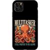 Multitasker Octopus Book Lover Custodia per iPhone 11 Pro Max Multitasker preferisce ancora essere solo Polpo