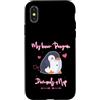 Penguin Family You Can't Resist Animal L Custodia per iPhone X/XS Il mio pinguino interiore richiede un pisolino carino uccello addormentato
