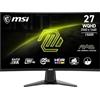 msi MAG 27CQ6FA Monitor Gaming 27 WQHD Curvo - Pannello VA Rapid 1500R (2560 x 1440), 180 Hz / 0.5ms (GtG, Min.), Adaptive-Sync - DP 1.4a, HDMI 2.0b CEC