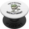 Lakelandwholesale1 Shirt Company Crazy Is Just A Word Frog Straitjacket Mentalmente Vibrante Grap PopSockets PopGrip Adesivo