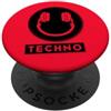Vintage Music-Player Accessories Gifts S Hardcore Rave Music Raver 90s EDM DJ Rave House-Music Techno PopSockets PopGrip Adesivo
