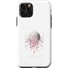 CRAZEELEBAH JAPAN INC Custodia per iPhone 11 Pro GIAPPONE SAKURA, CRATERE LUNARE CON FIORI DI CILIEGIO