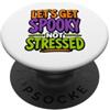 Spooky Halloween Humor & Funny October V Let's Get Spooky Non Stressato Divertente Citazione Di Halloween PopSockets PopGrip Adesivo