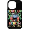 World Mental Health Awareness Day Yellow Custodia per iPhone 13 Pro Level Up For Mental Health Awareness Ragazzi Bambini Gaming Giallo