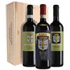 Brunello di Montalcino Cassetta da 3 bottiglie: Brunello e Rosso di Montalcino, Rosso dei Barbi Fattoria dei Barbi 0,75 L Cassetta di legno