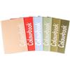 Colourbook Set 6 Quadernoni A4 Italiano Rigatura B A Righe Con Margine Per Terza Elementare, 100 Pagine Carta 100g, Rilegatura Spillata, Copertina Opaca Colori Assortiti