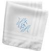 Inzepocket Fazzoletti Personalizzati - Iniziali ricamate - Lettere, Caratteri e Colori a vostra scelta - 100% cotone- 45 cm