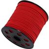 Whakano 1 pezzo 10 M x 2,5mm cordino in pelle scamosciata sintetica, corda in pelle per creazioni classiche fai da te, per la creazione di bracciali, collane fai da te, confezione regalo, Rosso