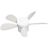 Marchfunny Ventilatore da soffitto intelligente con luce, 420 mm, controllo vocale tramite Alexa e app, 3 temperature di colore, LED dimmerabile, 6 velocità, motore silenzioso per camera da letto
