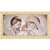 Lupia - Quadro moderno PRINCE su tela e cornice PRINCE THE KISS CERAMIC ORO GOLD, Sacra Famiglia, Stampa artigianale con brillantini, Adatto per soggiorno e camera da letto, Oro, 63x133 cm