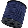 Whakano 1 cordone di pelle da 10 m x 2,5 mm, corda in pelle sintetica, corda in pelle scamosciata sintetica, per lavori di fai-da-te, nastro per bracciali, per fare gioielli, artigianato, collane, confezione