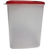Tupperware Eidgenosse XL Eidgenosse - Contenitore rettangolare compatto, modulare per frigorifero, 5,4 litri, 5400 ml, colore: rosso trasparente, ermetico, impilabile