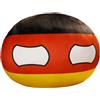 AKTOUR Cuscini luminosi cuscini decorativi Countryballs Eu/Germania/Regno Unito/Italia, cuscino a forma di bambola Eu/Germania/Regno Unito/Italia, lenzuola di seta per capelli e pelle (I, A)