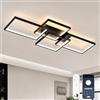 OTREN Plafoniera LED Soffitto 95cm, Dimmerabile con Telecomando e App | Lampadario Moderno con Luce Notturna, Timer e Funzione Memoria per Camera da Letto, Soggiorno, Cucina