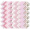 Wusejosapi 84 Pezzi Kit Stoffa Patchwork, Quadrati di Stoffa Stampati e Unicolori 5x5 Pollici, Tessuti Rosa per Cucito per Lavori di Patchwork, Progetti Fai da Te e Lavoretti Creativi