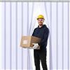 SHANNA Porte a Persiana 100 * 225cm Tenda Porta Trasparente Tenda a Strisce in PVC, Tenda AntifreddoResistente Alle iIntemperie Termica Isolante Freddo Chiusura per Magazzini, Garage e Supermercati