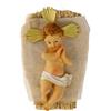 Holyart Statue Gesù Bambino: Bambin Gesù con aureola e culla 20 cm