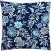Bassetti Granfoulard - Federa per cuscino in 100% raso di cotone, copricuscino con chiusura lampo cm 40 x 40 (VARIGOTTI BLU)
