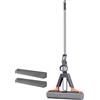 Generico Con Spugna Strizzatore - Asta Telescopica con 2 Teste di Ricambio,Mop A Rullo Con Spugna Per Pulizie,Per Cucina Bagno Camera Da Sala Da Pranzo Dormitorio Appartamento