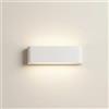 maolo Applique LED Moderna 15W da Parete CCT 3000K-4000K-6500K | Luce Indiretta Design Minimal in Alluminio | Lampada da Muro Interni IP20 per Soggiorno Camera Corridoio (Bianco)