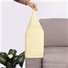 SPORTARC 2 fodere antiscivolo per braccioli del divano, copribraccioli del divano, copribraccioli del divano, copribraccioli elasticizzati con volpe argentata (beige)