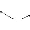 YIEMJS Asta per tenda da doccia, a forma di L, 70-95 x 105-165 cm, angolare, in acciaio inox