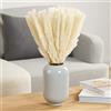 Blumtal Pampas Decorative Alte, Erba della Pampas Secca Naturale, Fiori di Pampas, 58-60cm di Altezza, 30 Pezzi, Colore Bianco