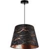 Light Home LH Light-Home Verona Lampadario a Sospensione - Lampadario Industriale per Soggiorno Camera da Letto e Cucina - Lampade a Sospensione in Metallo e con Paralume Moderno - E27 - Marmo - 26x35 cm
