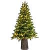 Magie di Natale Albero di natale con Led e Tronco Dolomiti in PE Effetto Real Touch 270 cm