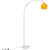 CCLIFE lampada a stelo Lampada ad Arco lampada da terra ad arco altezza Regolabile 130-180 cm con Base in Marmo E27 max. 60 W