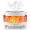 BZGG Diffusore di aromi 2 in 1 e lampada in cristallo di sale, 300 ml, diffusore di profumo ad ultrasuoni con 7 colori di luce LED, timer per umidificatore silenzioso per etereo, Bianco