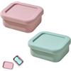 Foonary Scatola di sapone, 2 pezzi, contenitore per sapone in silicone, anti-perdite, porta sapone strato di gocciolamento rimovibile, facile da pulire, per viaggio/cucina/bagno, 12 x 8,5 x 4,5 cm