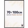 Dutch Frame Factory - Cornice 70x100 cm Nero Opaco - Plastica | Vetro acrilico antiriflesso, Montaggio a parete, Adatta per foto, poster o puzzle, Made in Holland